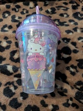 Hello Kitty Strawberry Sweets Plastic Carnival Cup travel tumbler New